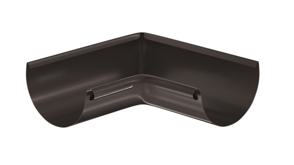 Водосток Aquasistem, система 125x90 - Угол желоба, внутренний 90° RR 32 Тёмно-Коричневый купить в Лысьве
