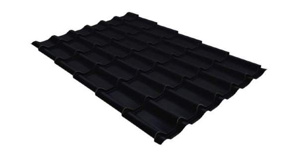 Металлочерепица классик GL 0,5 Velur20 RAL 9005 черный купить в Лысьве