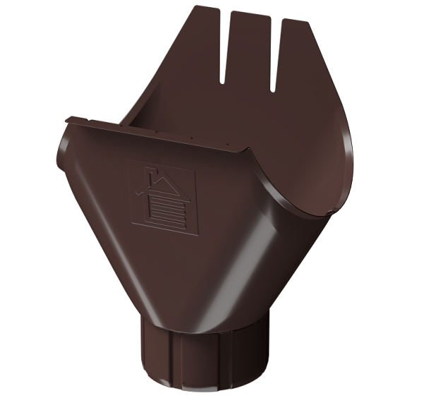 Воронка желоба D125 Döcke STAL PREMIUM Шоколад, (RAL 8019) купить в Лысьве