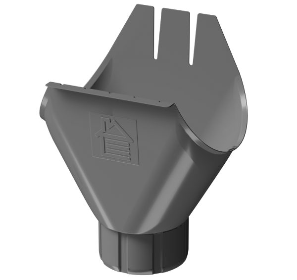 Воронка желоба D125 Döcke STAL PREMIUM Графит, (RAL 7024) купить в Лысьве