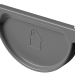 Заглушка желоба D125 Döcke STAL PREMIUM Графит, (RAL 7024) купить в Лысьве