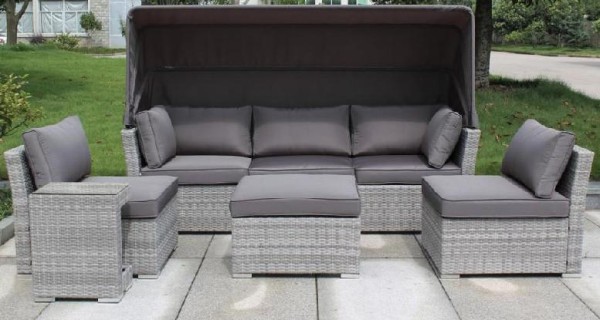Диван-Трансформер AFINA плетеный из иск. ротанга AFM-320G Grey купить в Лысьве