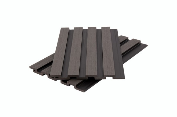 Стеновая панель брусковая двухцветная co-extrusion, grey dark купить в Лысьве