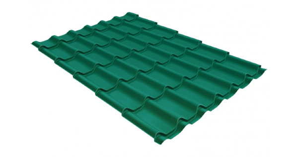 Металлочерепица классик 0,5 Satin RAL 5021 купить в Лысьве