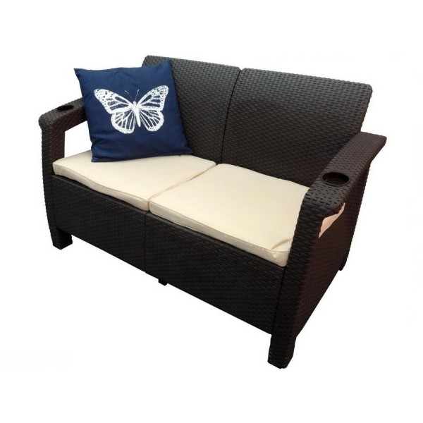 Двухместный диван Yalta Sofa Seаt венге купить в Лысьве