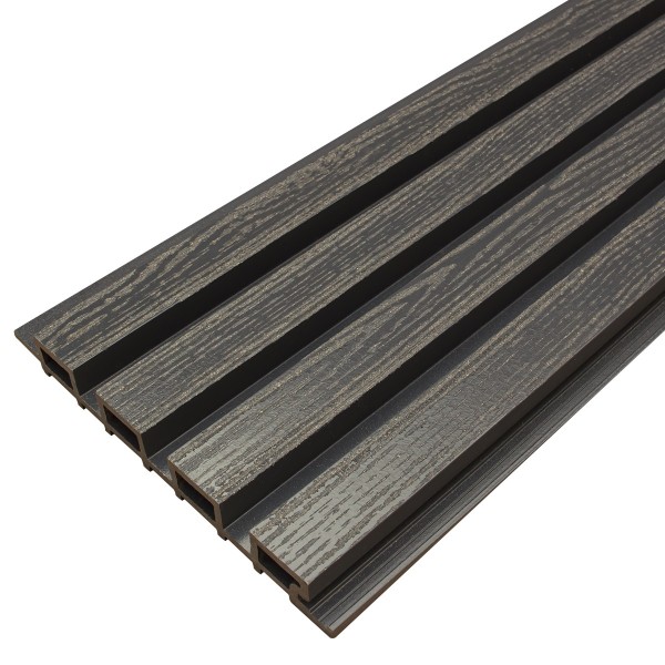 Фасадная доска из ДПК Faynag Wood Рейка Мокрый Асфальт купить в Лысьве