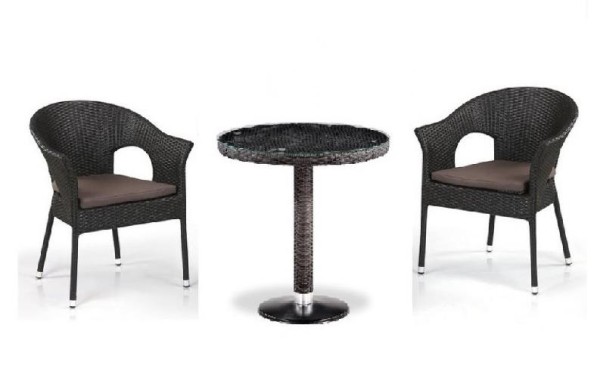 Комплект плетеной мебели AFINA из иск. ротанга T601/Y79A-W53 Brown 2Pcs купить в Лысьве
