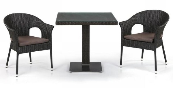 Комплект плетеной мебели AFINA из иск. ротанга T605SWT/Y79A-W53 Brown 2Pcs купить в Лысьве