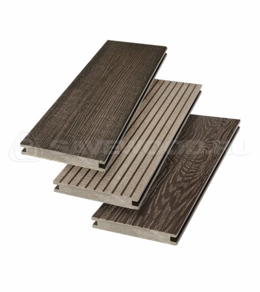 Террасная доска SW Fraxinus (R) полнотелая «SaveWood» Темно-коричневый купить в Лысьве