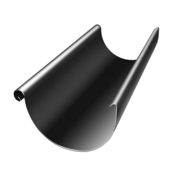 Водосток Grand Line 125x90 – Желоб 3м RAL 9005 купить в Лысьве
