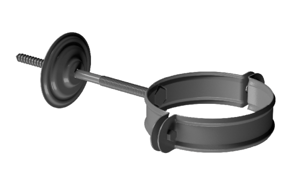 Хомут трубы D90 Döcke STAL PREMIUM Графит, (RAL 7024) купить в Лысьве