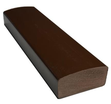 Лавочный брус Ecodecking Некст полнотелый глянцевый 70х35 шоколад (под заказ) купить в Лысьве