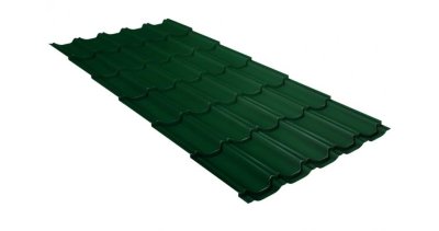 Металлочерепица квинта плюс 0,45 Drap RAL 6005 зеленый мох