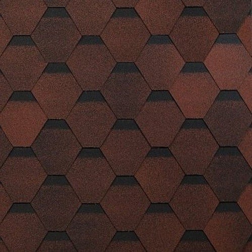 Гибкая черепица Shinglas, коллекция Оптима – Красный купить в Лысьве