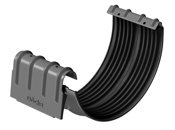 Соединитель желобов D125 Döcke STAL PREMIUM Графит, (RAL 7024) купить в Лысьве