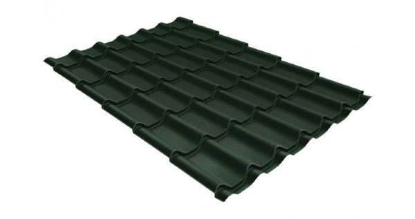 Металлочерепица классик 0,5 Satin RR 11 темно-зеленый купить в Лысьве