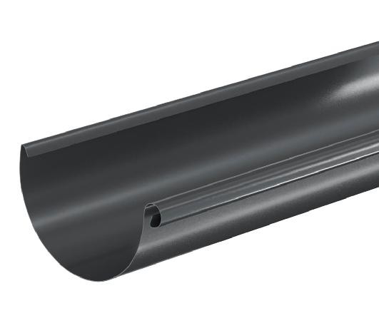 Водосток Aquasistem, система 125x90 - Водосточный желоб 3.00м RAL 7024 Тёмно-серый купить в Лысьве